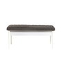 Hanah Home Vina 1053 Juego de Comedor Extensible Blanco y Antracita